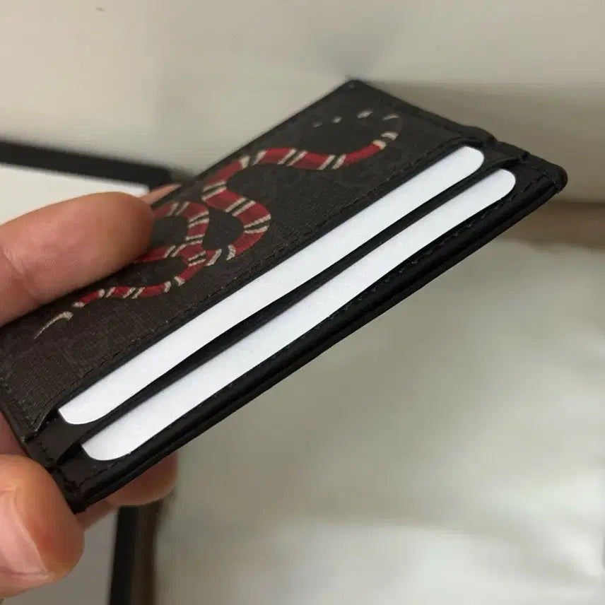 [BUNJANG] Gucci Snake Card Wallet Black / [S급/풀구성] 구찌 스네이크 카드지갑 블랙