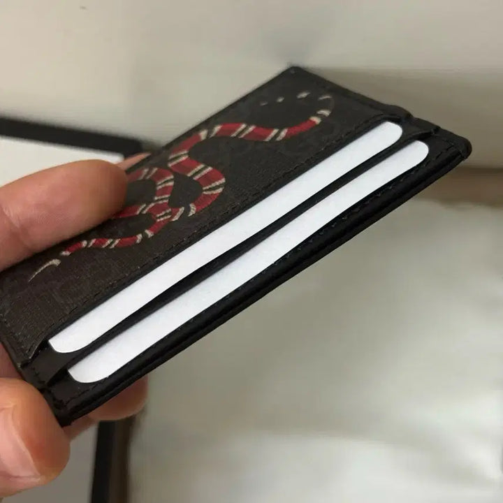 [BUNJANG] Gucci Snake Card Wallet Black / [S급/풀구성] 구찌 스네이크 카드지갑 블랙