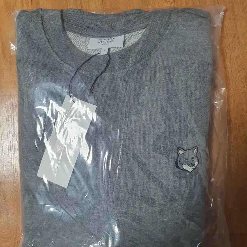 [BUNJANG] Maison Kitsune Fox Head Gray Sweatshirt / 메종키츠네 폭스 헤드 맨투맨 그레이L