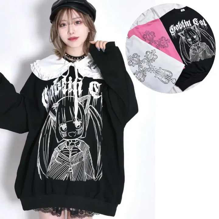 [BUNJANG] Volcan Goblin Cat T-shirt / 볼칸 volcan Goblin Cat 티셔츠