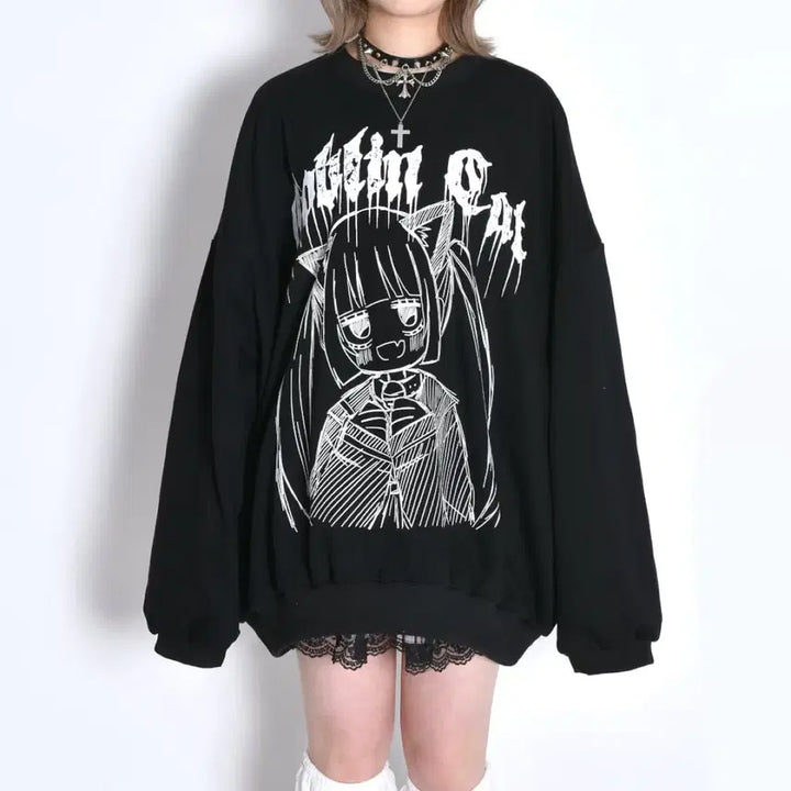 [BUNJANG] Volcan Goblin Cat T-shirt / 볼칸 volcan Goblin Cat 티셔츠