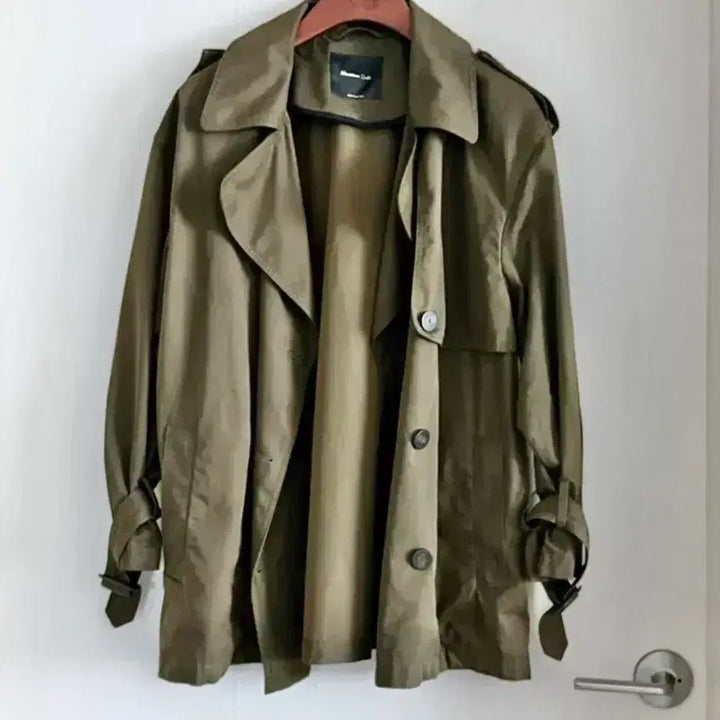 [BUNJANG] Massimo Dutti Khaki Trench Coat / Massimo Dutti 카키 트렌치 코트