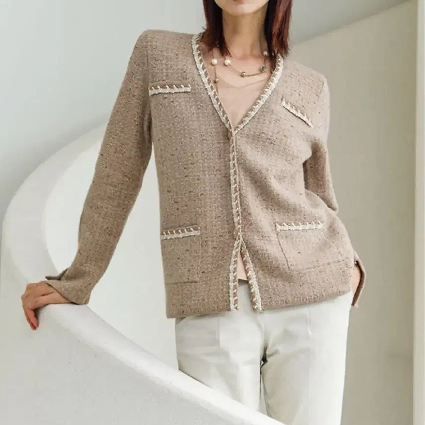 [BUNJANG] SJ WANI Italian Tweed Knit Jacket / SJ WANI 이태리 트위드 니트 자켓 66