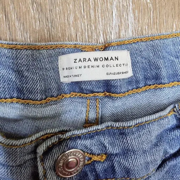 [SOLD OUT] ZARA 찢청 데님 42 허단42 여성L 청바지