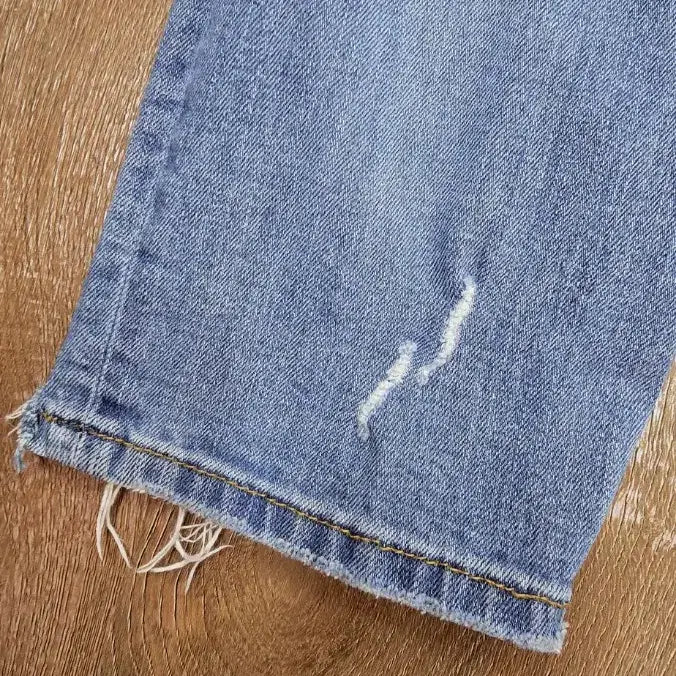 [SOLD OUT] ZARA 찢청 데님 42 허단42 여성L 청바지