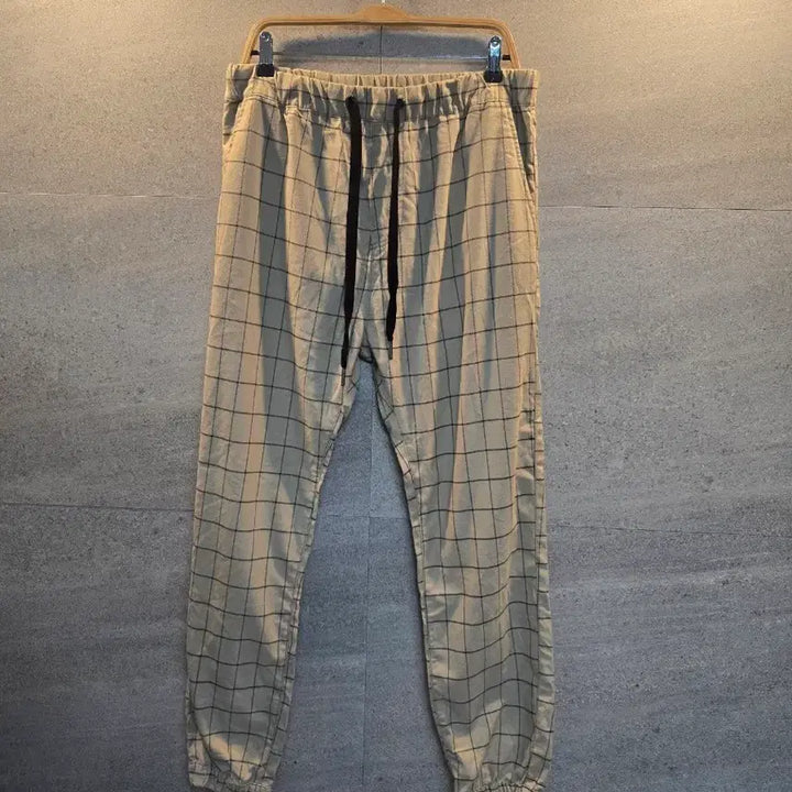 [BUNJANG] DRAKE Checkered Jogger Pants / DRAKE 체크 조거팬츠. 미착.