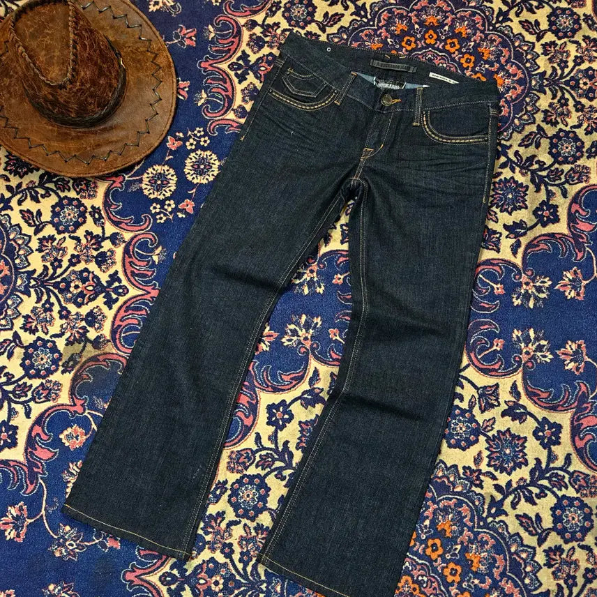 [BUNJANG] Buck by Buckaroo Pocket Stitch Bootcut Denim Pants / Raw Buck by 버커루 포켓 스티치 부츠컷 데님 팬츠 (31~32)