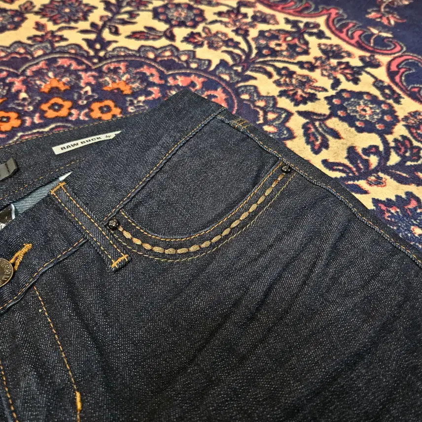 [BUNJANG] Buck by Buckaroo Pocket Stitch Bootcut Denim Pants / Raw Buck by 버커루 포켓 스티치 부츠컷 데님 팬츠 (31~32)