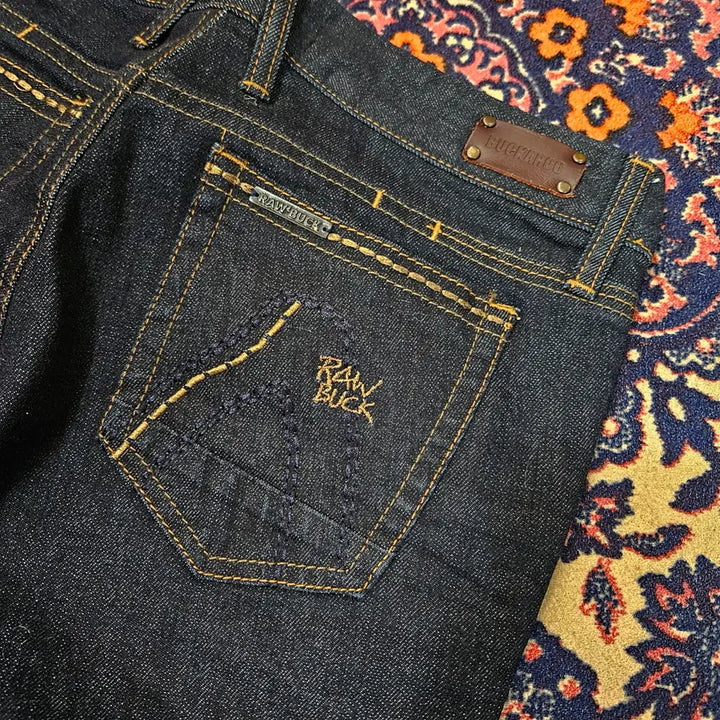 [BUNJANG] Buck by Buckaroo Pocket Stitch Bootcut Denim Pants / Raw Buck by 버커루 포켓 스티치 부츠컷 데님 팬츠 (31~32)