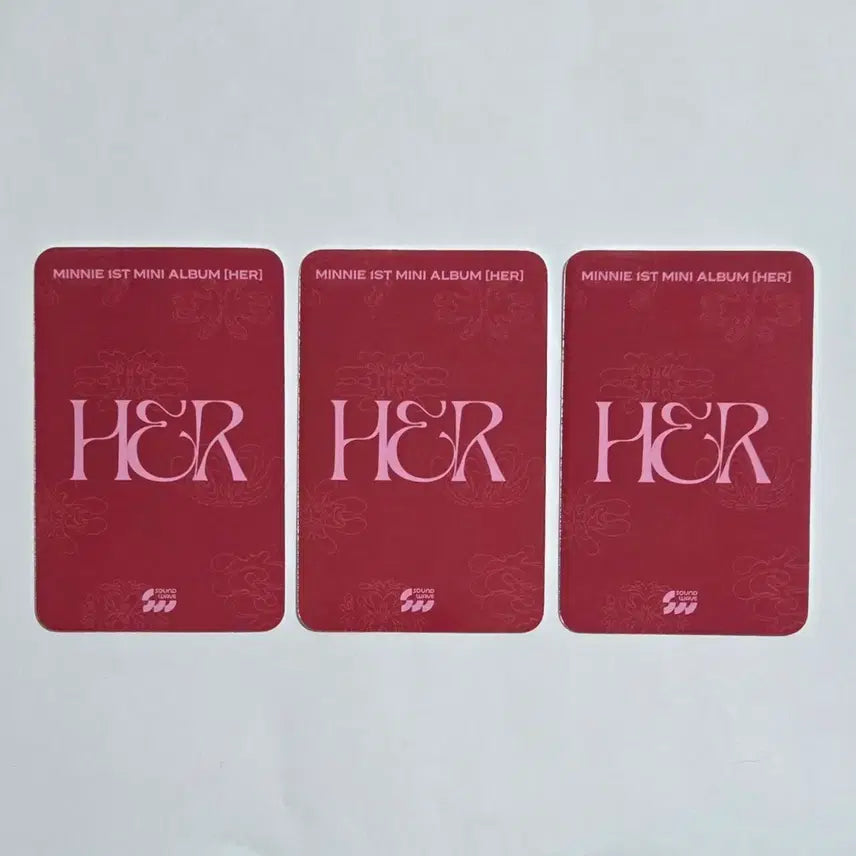 [SOLD OUT] 여자아이들 민니 HER 사운드웨이브 특전 포카
