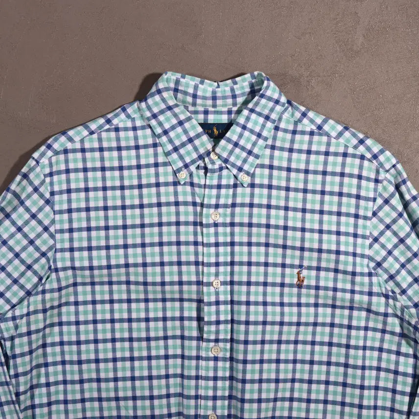 [BUNJANG] Polo Ralph Lauren Checkered Shirt / 폴로 랄프로렌 체크셔츠 C396