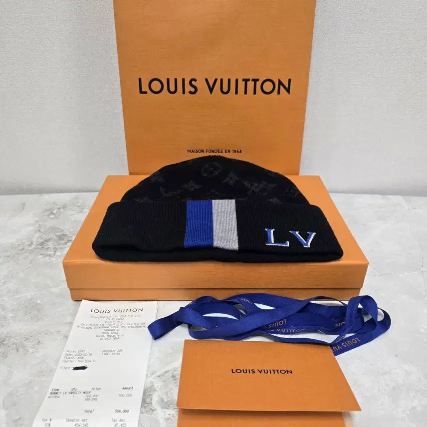 [BUNJANG] Louis Vuitton LV Varsity Beanie Hat / 루이비통 LV 바시티 비니 모자 판매