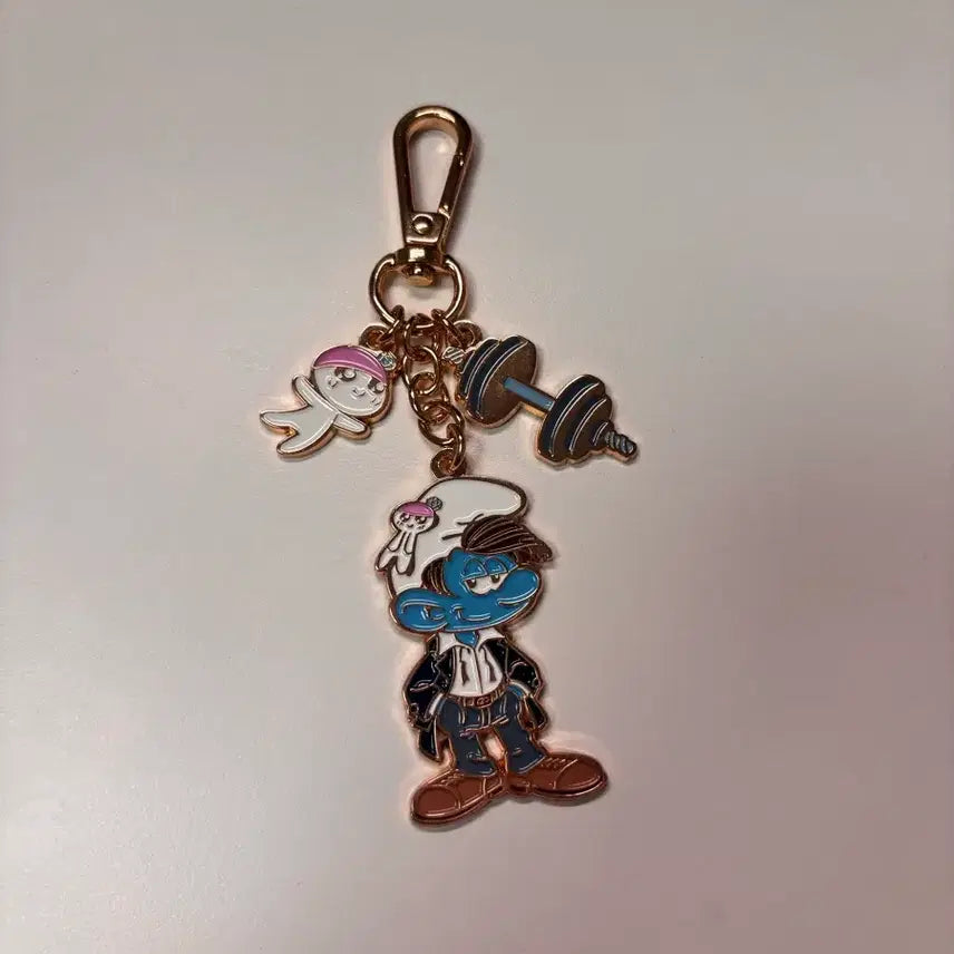 [BUNJANG] SEVENTEEN Mingyu Smurf Keyring / 세븐틴 민규 스머프 키링
