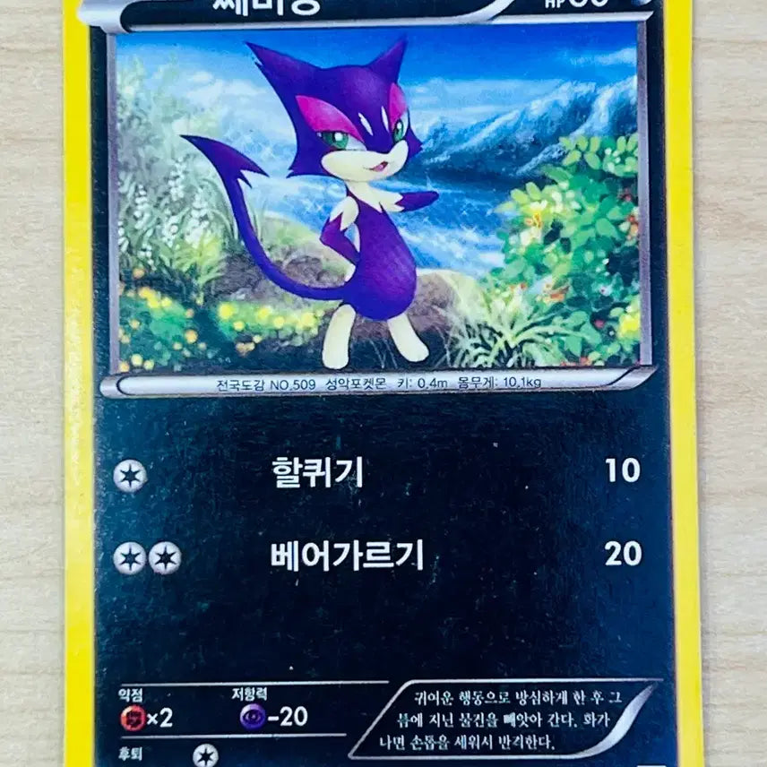 [BUNJANG] Pokemon 2011 Sabeanie Trading Card / [포켓몬 카드] 쌔비냥 (2011)
