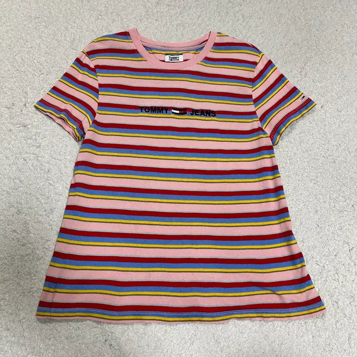[BUNJANG] Tommy Hilfiger Stripe Short Sleeve T-shirt (Women&
