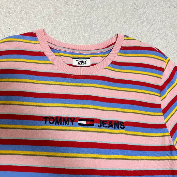 [BUNJANG] Tommy Hilfiger Stripe Short Sleeve T-shirt (Women&