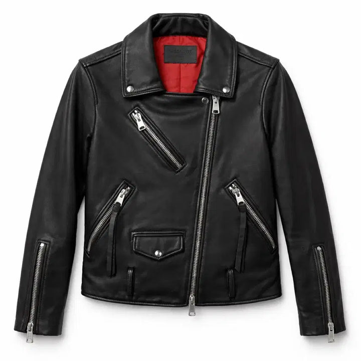 [BUNJANG] AllSaints Willie Biker Lambskin Leather Jacket / 올세인츠 WILLIE BIKER 램스킨 레더자켓 S