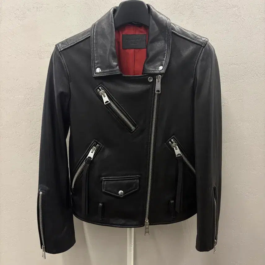 [BUNJANG] AllSaints Willie Biker Lambskin Leather Jacket / 올세인츠 WILLIE BIKER 램스킨 레더자켓 S