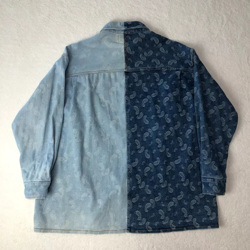 [BUNJANG] AJO BY AJO Paisley Denim Jacket / 아조바이아조 페이즐리 데님자켓