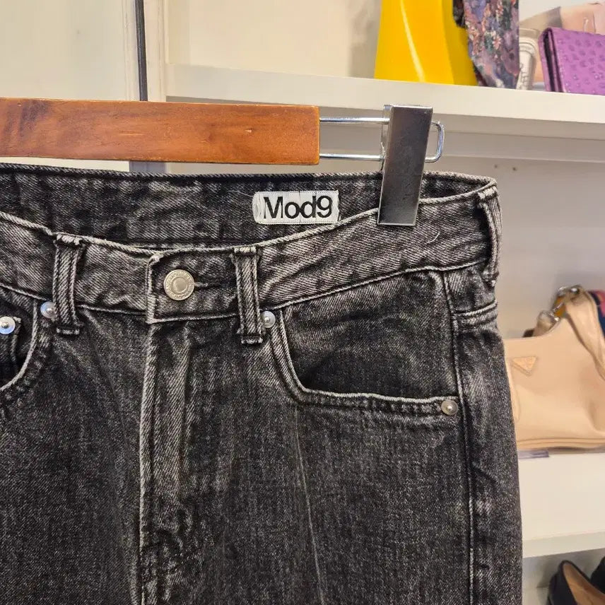 [BUNJANG] Mod9 Black Denim Jeans / mod9 모드나인 블랙진 데님팬즈