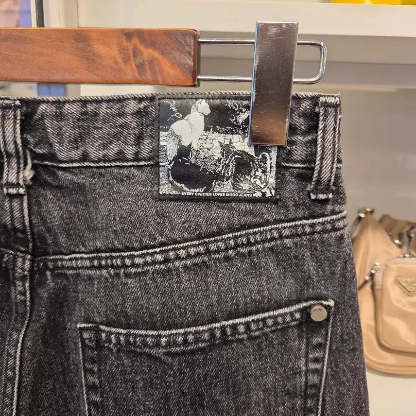 [BUNJANG] Mod9 Black Denim Jeans / mod9 모드나인 블랙진 데님팬즈