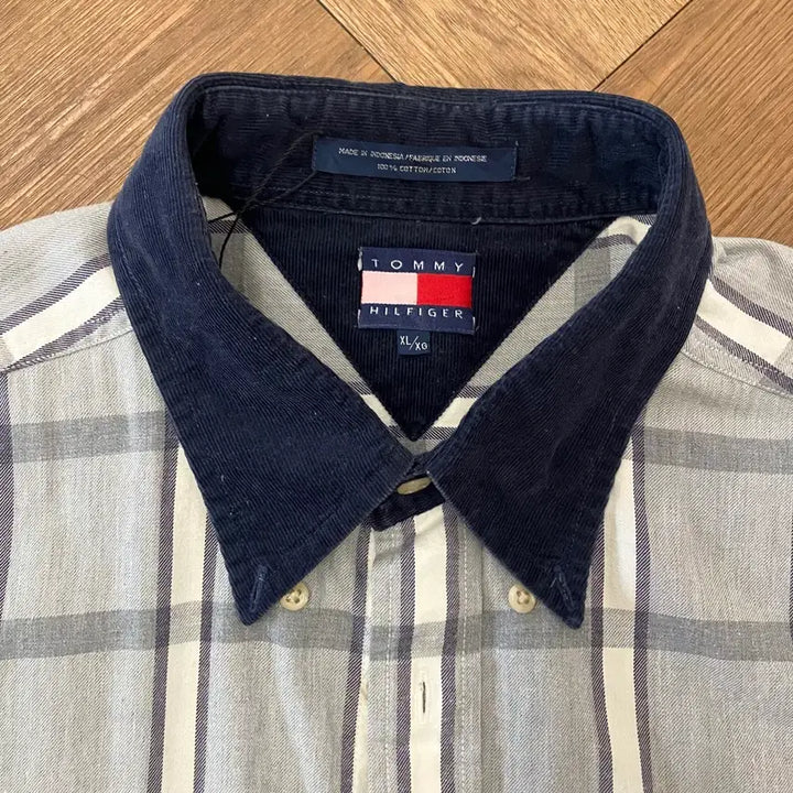 [BUNJANG] Tommy Hilfiger Two-tone Check Shirt / N131 타미힐피거 월계수 투톤 체크셔츠