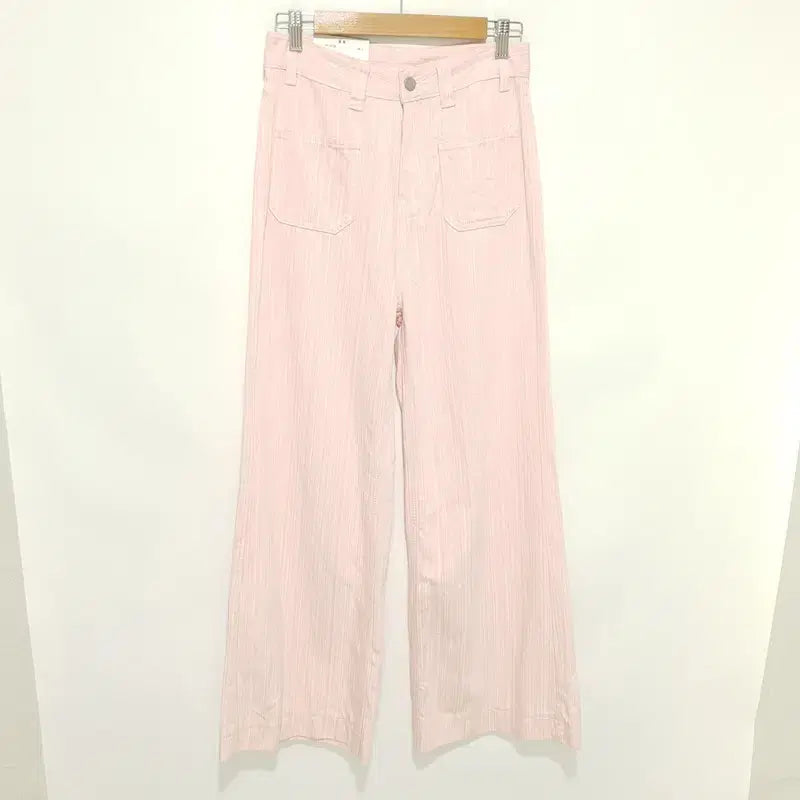 [BUNJANG] Striped Wide Cotton Pants M / 여성 스트라이프 와이드 코튼 팬츠 M_M0385