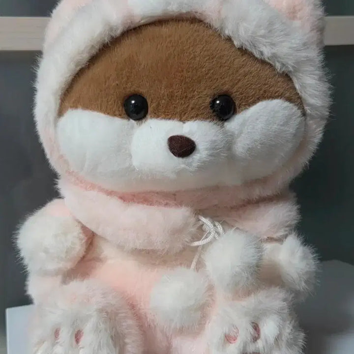 [BUNJANG] Pink Teddy Bear Plush Doll / 귀여운 핑크 곰돌이 인형
