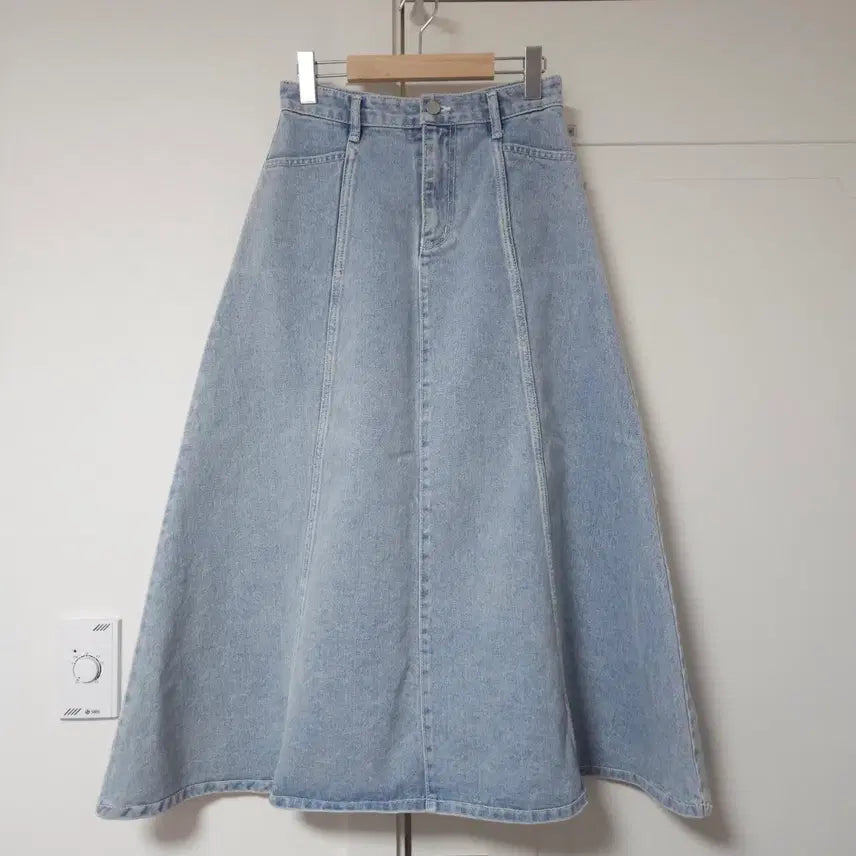 [BUNJANG] Poster Denim Long Skirt / poster 포스터 데님 롱스커트