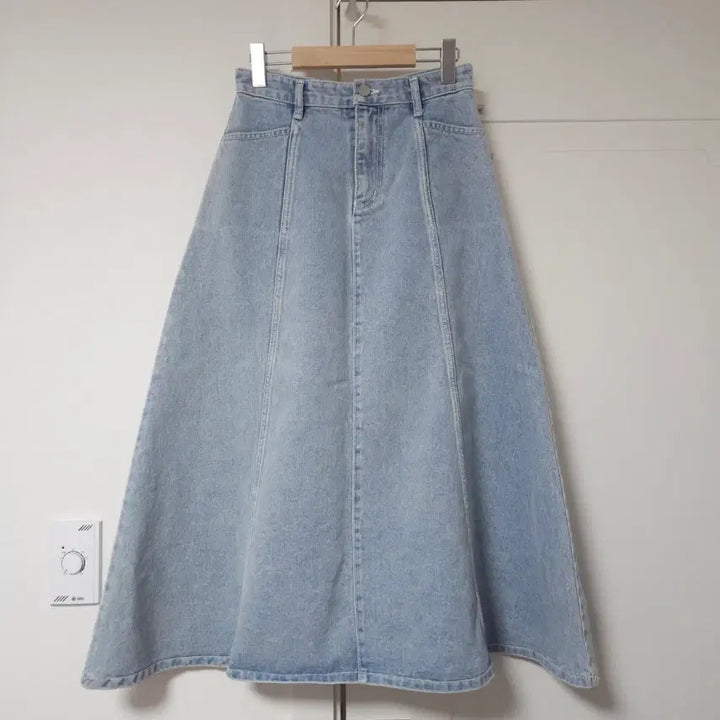 [BUNJANG] Poster Denim Long Skirt / poster 포스터 데님 롱스커트