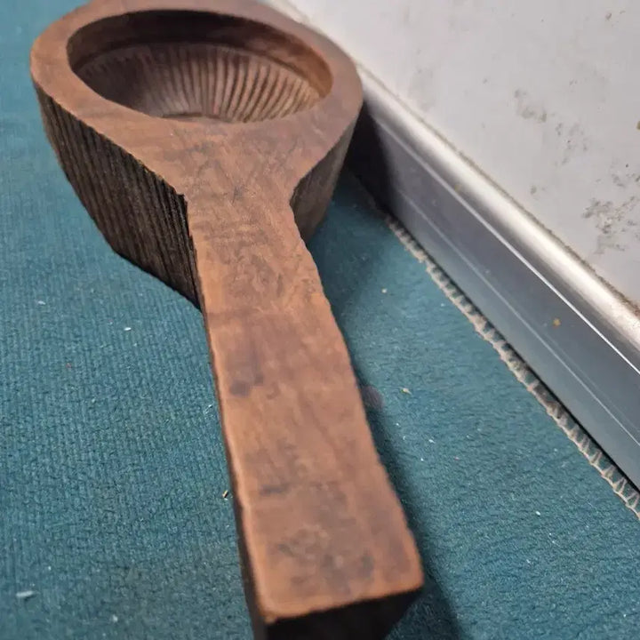 [BUNJANG] Antique Wooden Dough Stamp (Bright Hee) / 문자도떡살(빛날희자)민속골동품