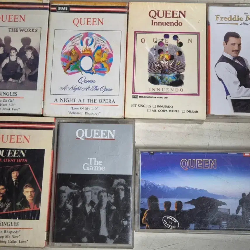 [BUNJANG] Queen Cassette Tape Album Collection / 퀸 카세트테이프 앨범 모음  7종