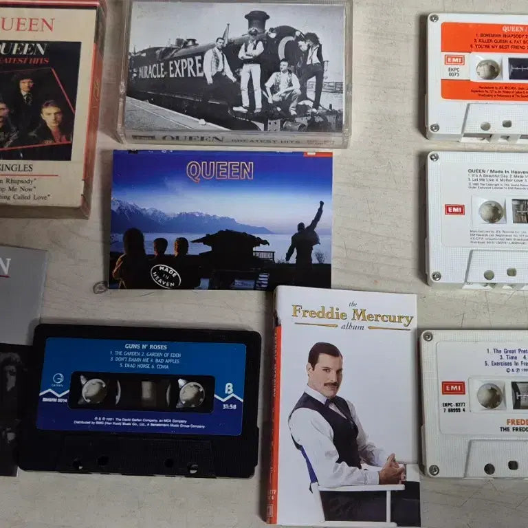 [BUNJANG] Queen Cassette Tape Album Collection / 퀸 카세트테이프 앨범 모음  7종