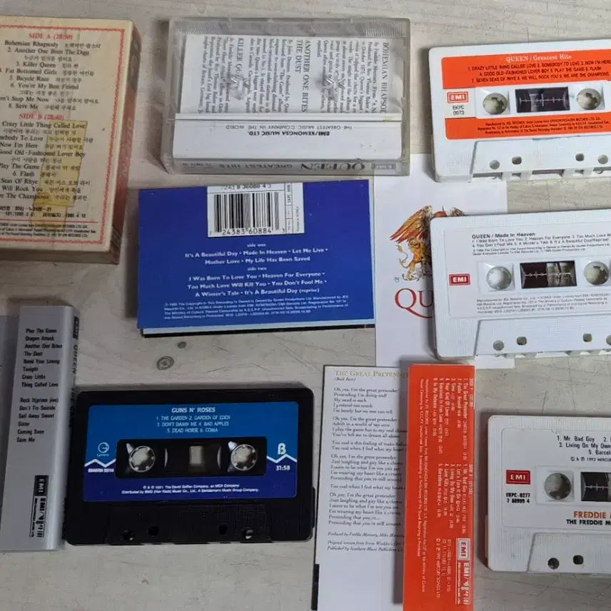 [BUNJANG] Queen Cassette Tape Album Collection / 퀸 카세트테이프 앨범 모음  7종
