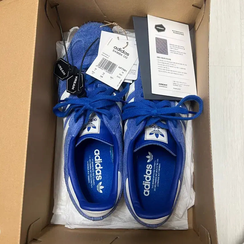 [BUNJANG] Adidas Samba OG Royal Blue Sneakers / 아디다스 삼바 OG 로얄 블루 285