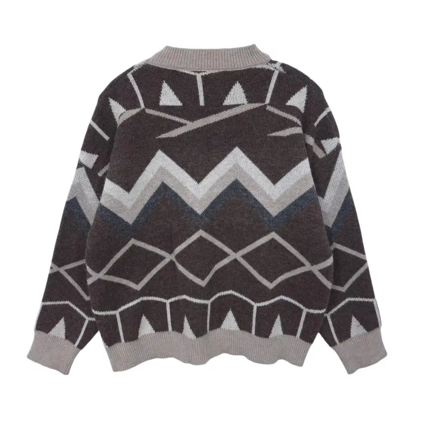 [BUNJANG] Nanning9 Aztec Knit Short T-shirt / 난닝구 여성 아즈텍 신축성 숏 니트 티셔츠 66