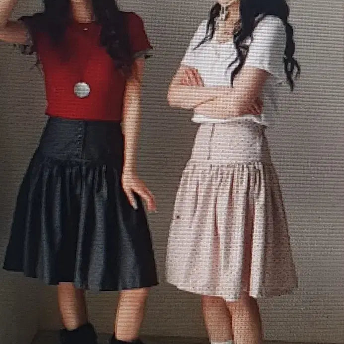 [BUNJANG] Retro Polka Dot Skirt / (해외배송) 레트로 도트무늬 스커트