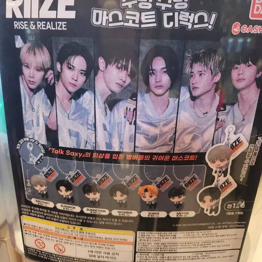 [BUNJANG] RIZE Sungchan Dang-rong Mascot Keyring / 라이즈 성찬 대롱 마스코트 키링 가챠 (RIIZE)