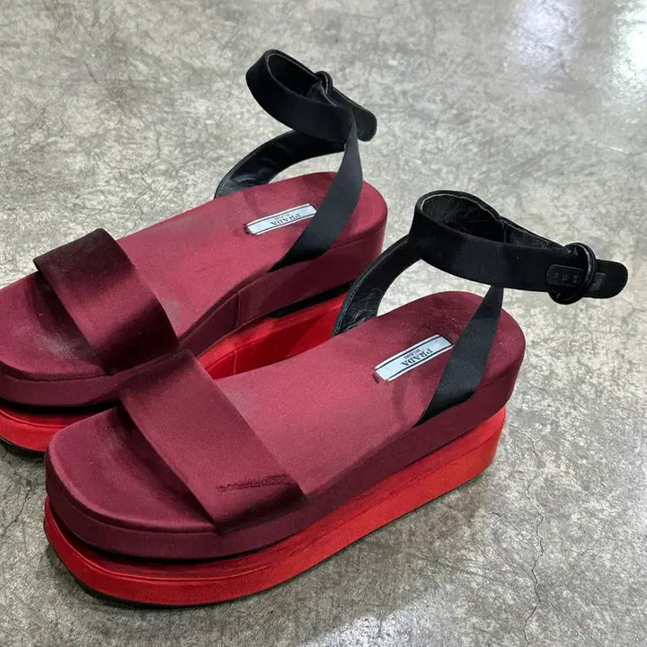 [BUNJANG] PRADA Double Geta Platform Sandals / PRADA 프라다 더블 게타 플랫폼 샌달