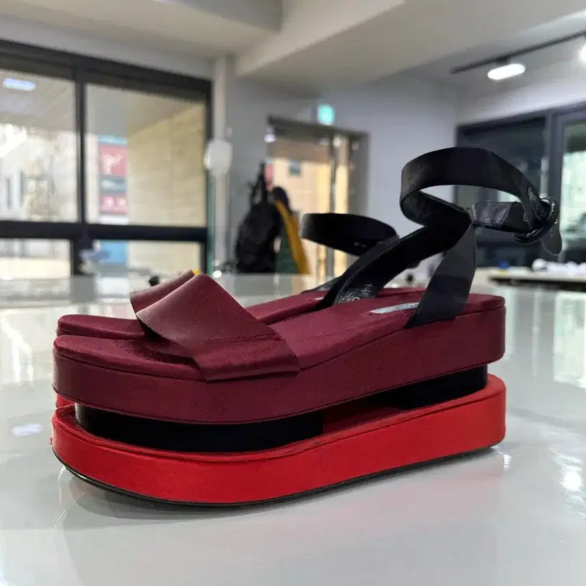 [BUNJANG] PRADA Double Geta Platform Sandals / PRADA 프라다 더블 게타 플랫폼 샌달