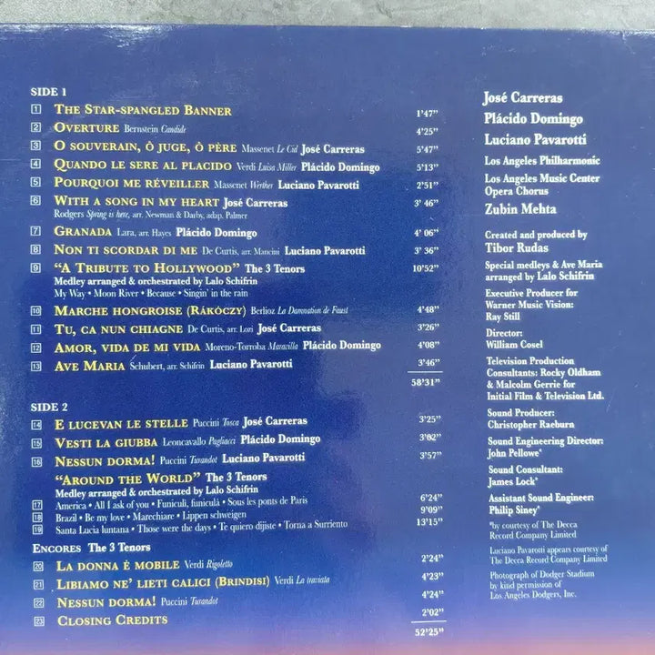 [BUNJANG] The 3 Tenors Laser Disc / LD)레이저디스크 더 3테너