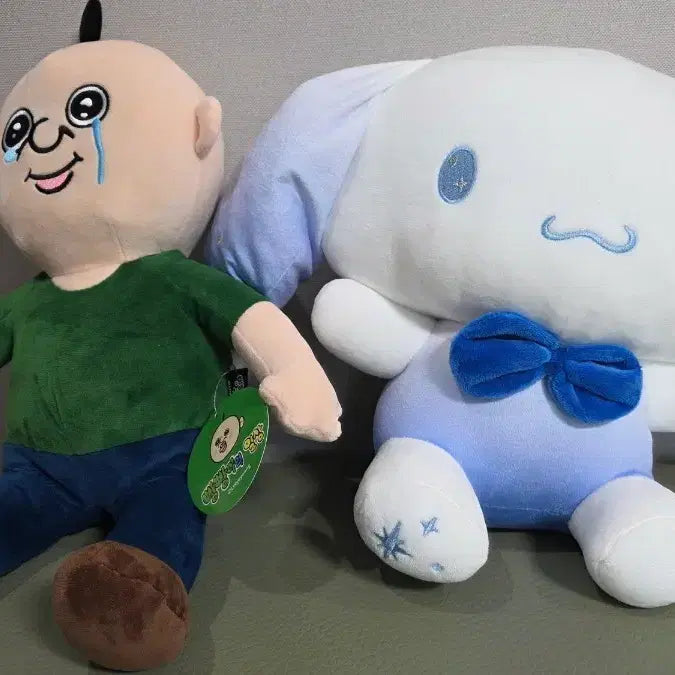 [BUNJANG] Tears Dog &amp; Cinnamoroll Plush Set / 눈물 빵빵이 인형과 + 시나모롤 인형 세트입니다.