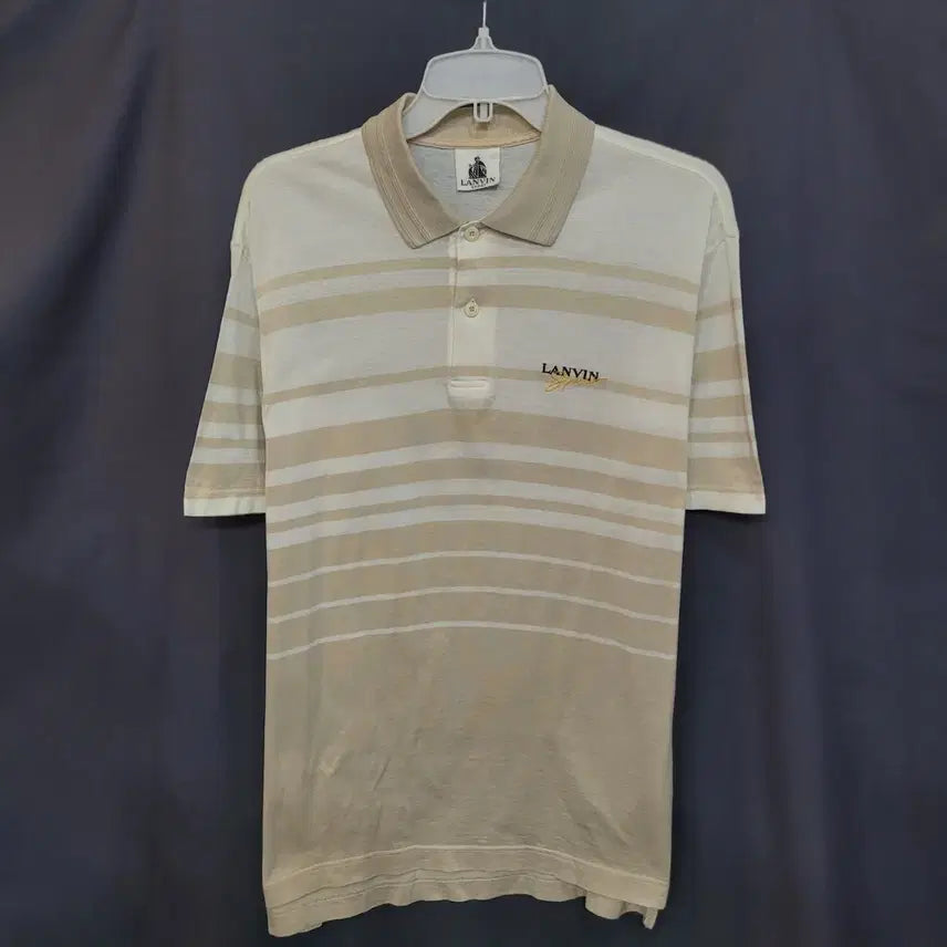 [BUNJANG] LANVIN Vintage Embroidered Logo Shirt / LANVIN 랑방 빈티지 자수로고 셔츠