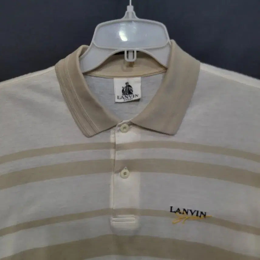 [BUNJANG] LANVIN Vintage Embroidered Logo Shirt / LANVIN 랑방 빈티지 자수로고 셔츠