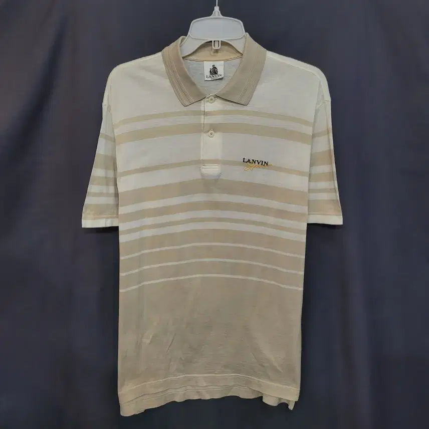 [BUNJANG] LANVIN Vintage Embroidered Logo Shirt / LANVIN 랑방 빈티지 자수로고 셔츠