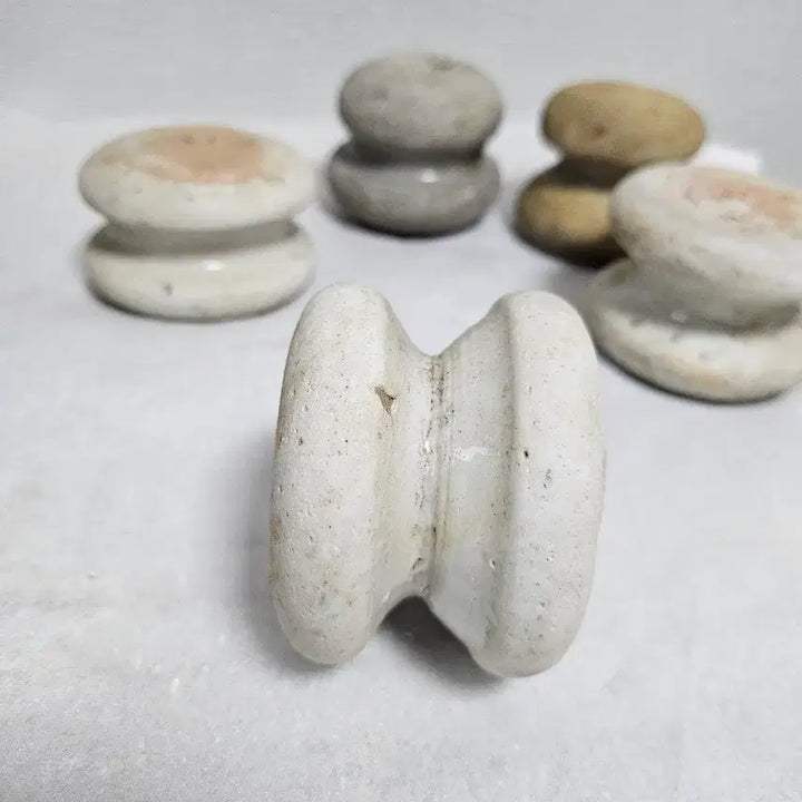 [BUNJANG] Antique White Porcelain Celadon Porcelain Weaving Shuttle / 옛날 백자 청자 돌고드레  토기고드레  물레 고드레