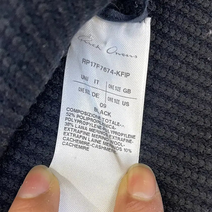[BUNJANG] Rick Owens 17SS Cashmere Ribbed Knit Vest / 릭오웬스 17SS 캐시미어 리브드 니트 베스트