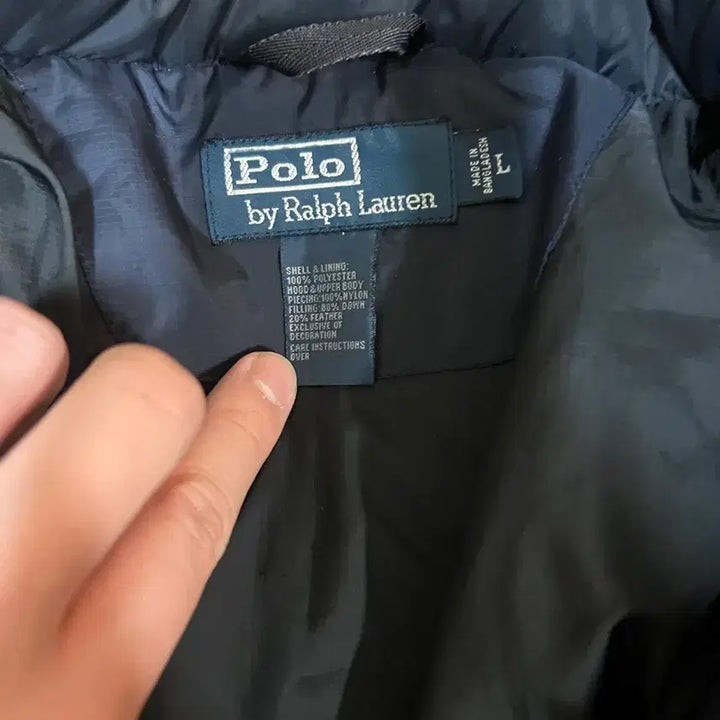 [BUNJANG] Polo Ralph Lauren Navy Padded Jumper L / 폴로 랄프로렌 네이비 패딩 점퍼 L