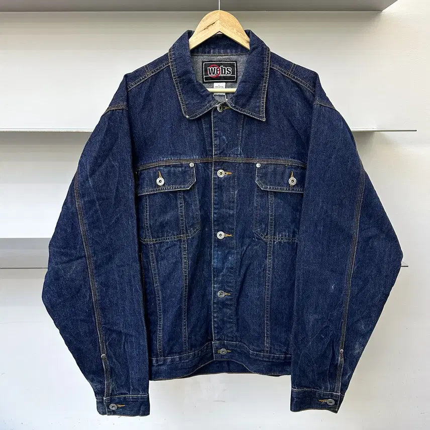 [BUNJANG] Webs Old School Hip-Hop Denim Jacket / 웹스 올드스쿨 힙합 데님 자켓