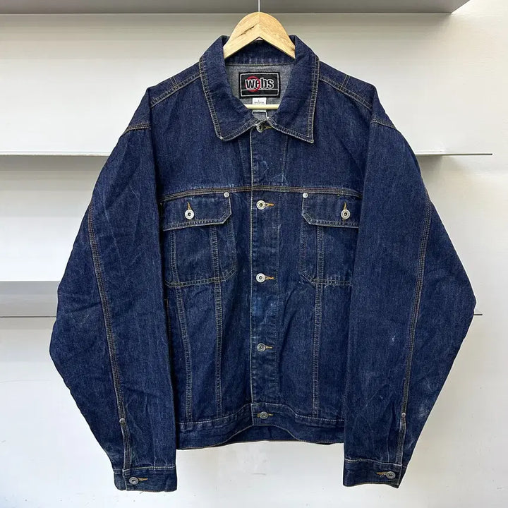[BUNJANG] Webs Old School Hip-Hop Denim Jacket / 웹스 올드스쿨 힙합 데님 자켓
